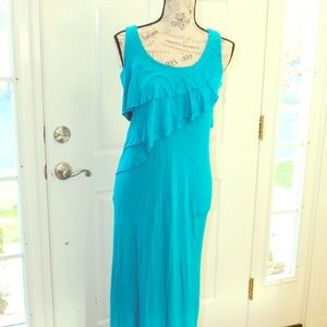 Calvin Klein Bright Blue Maxi Dress Size 2